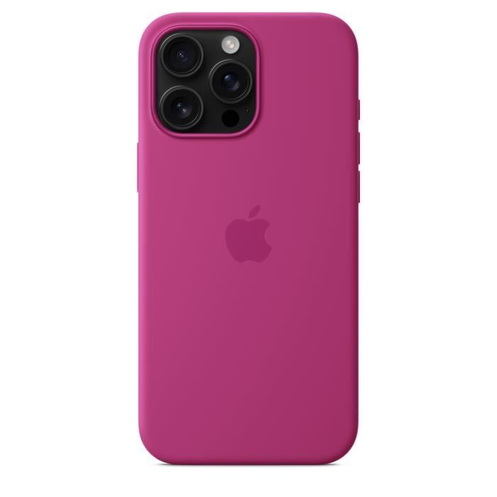 APPLE iPhone 16 Pro Max- Coque en silicone avec MagSafe - Fuchsia