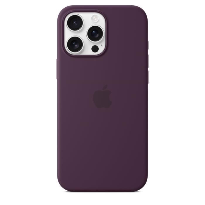 APPLE iPhone 16 Pro Max - Coque en silicone avec MagSafe - Plum