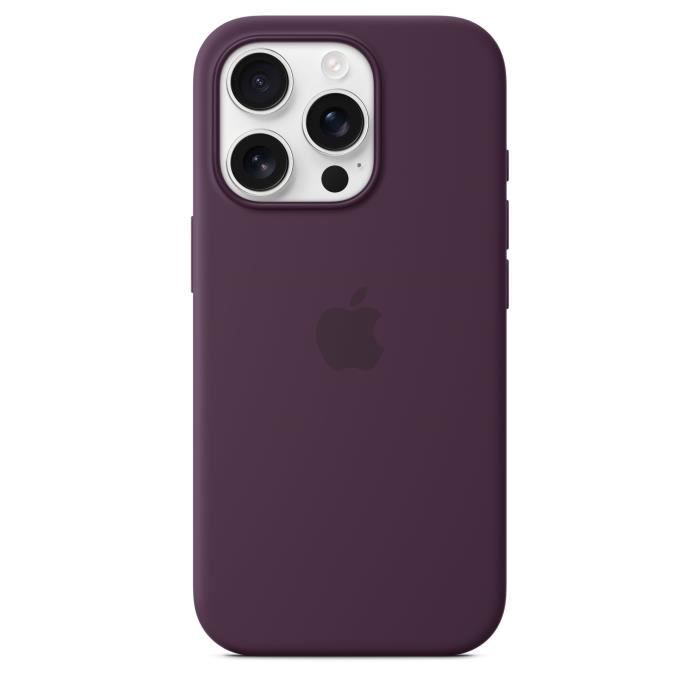 APPLE iPhone 16 Pro - Coque en silicone avec MagSafe - Plum