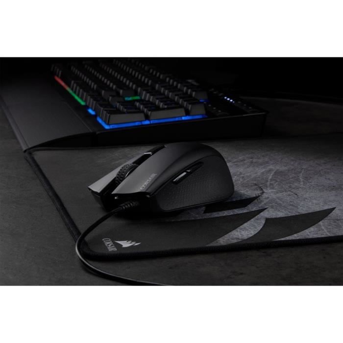 CORSAIR Souris Gamer Optique HARPOON RGB PRO FPS/MOBA - Rétroéclairé Backlit RGB LED - 12000 DPI - Noir (CH-9301111-EU)