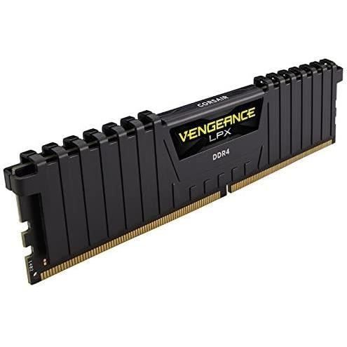 Mémoire RAM - CORSAIR - Vengeance LPX DDR4 - 16GB 2x8GB DIMM - 3200 MHz  - 1.35V - Noir (CMK16GX4M2E3200C)