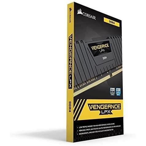 Mémoire RAM - CORSAIR - Vengeance LPX DDR4 - 16GB 2x8GB DIMM - 3200 MHz  - 1.35V - Noir (CMK16GX4M2E3200C)