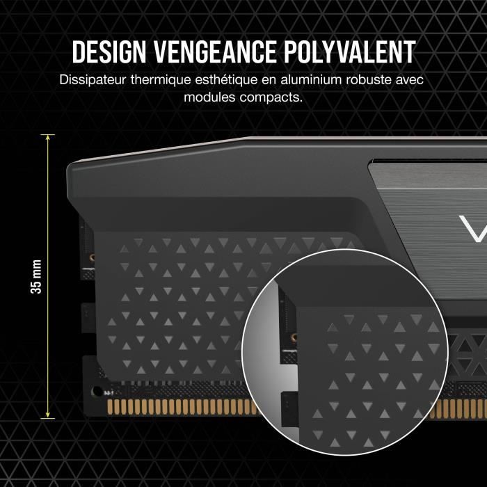 CORSAIR Vengeance 32GB 2x16GB - DDR5 5200MHz - CAS40 - Black (CMK32GX5M2B5200C40)