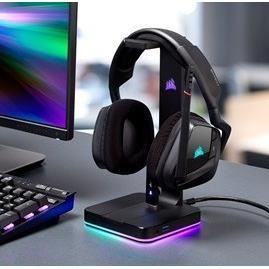 CORSAIR Support pour casque Gaming Premium - 7.1 Son surround - ST100 RVB (CA-9011167-EU)