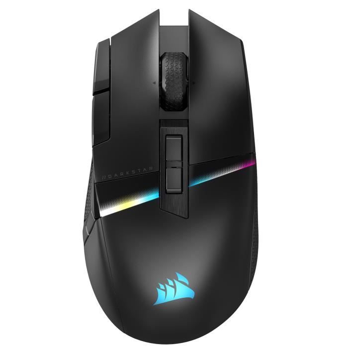 Souris Gaming - Sans fil - CORSAIR - DARKSTAR RGB Wireless - 15 boutons programmables - Capteur Optique - Noir - (CH-931A011-EU)