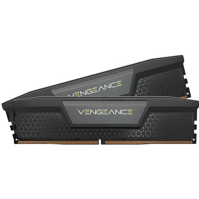 Mémoire RAM - CORSAIR - Vengeance DDR5 - 32GB 2x16GB DIMM - 6000MT/s - Intel XMP - 1.35V - Noir (CMK32GX5M2E6000C36)