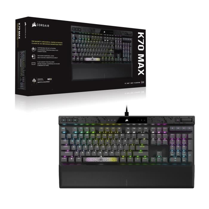 Clavier Corsair K70 MAX RGB, Black