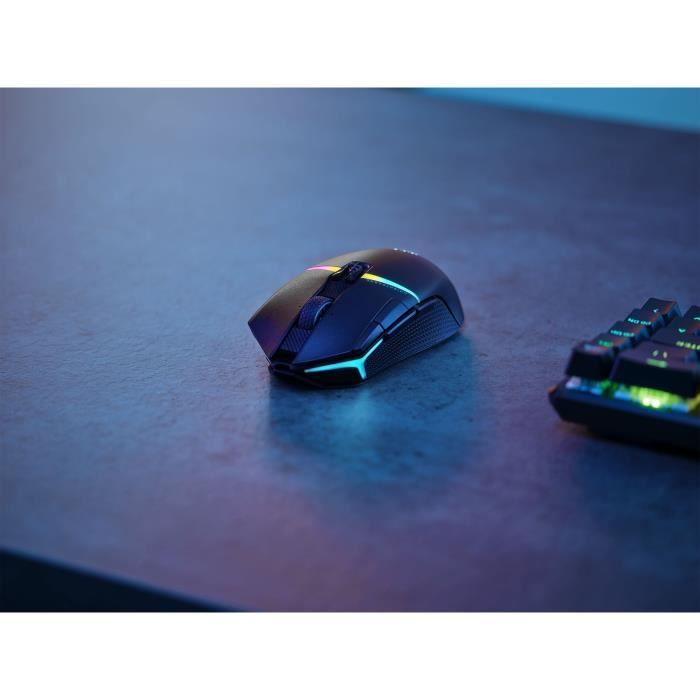 Souris gaming sans fil - CORSAIR - NIGHTSABRE WIRELESS - RGB - Noir