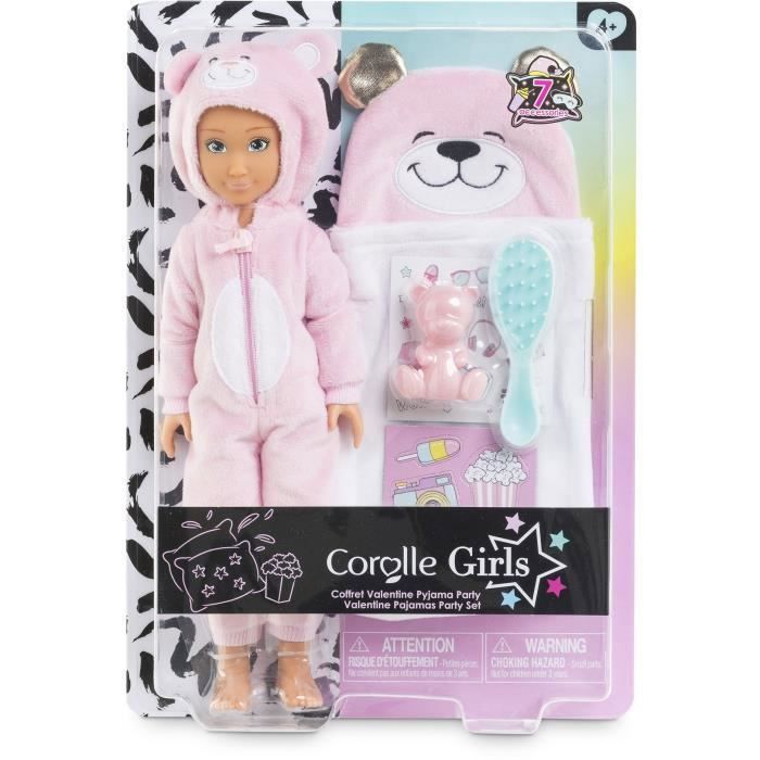 Coffret Poupée mannequin - COROLLE GIRLS -  Valentine Pyjama Party