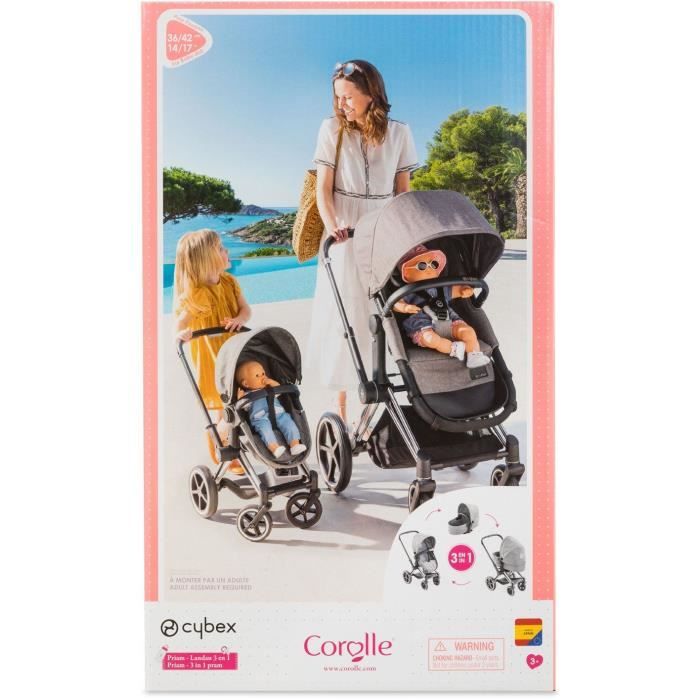 Landau 3 en 1 Cybex COROLLE pour poupon 36 et 42 cm - Des 3 ans