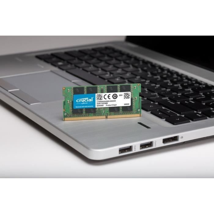 CRUCIAL - Mémoire PC - SODIMM 8Go DDR4-2400