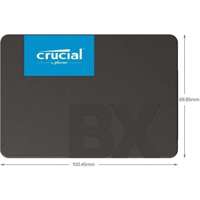 CRUCIAL - Disque SSD Interne - BX500 - 1To - 2,5 pouces (CT1000BX500SSD1)