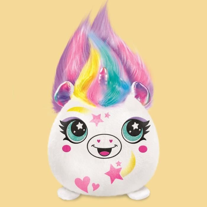 Canal Toys - Airbrush Plush - Peluche Squishy Hair'iffic  a coiffer et décorer avec spray électronique, feutres, -AIR 040- aléatoire