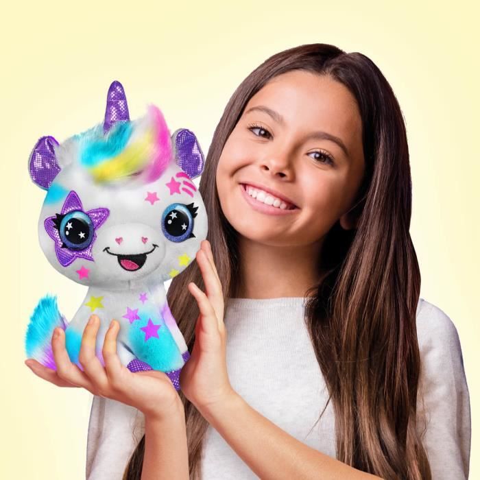 Canal Toys Peluche a personnaliser Licorne - Airbrush électrique avec pochoirs et feutres