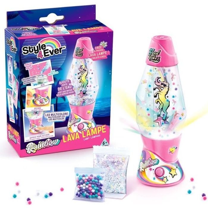 Mini Lava Lampe DIY - CANAL TOYS - STYLE 4 EVER - OFG 234 - Rose - Multicolore - Enfant