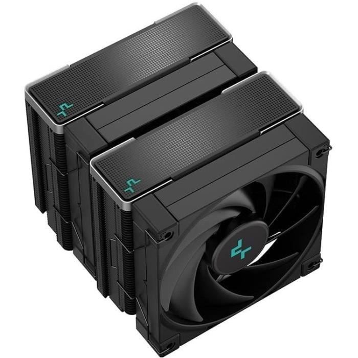 Ventirad CPU DEEPCOOL AK620 Zero Dark (Noir) - 2x120mm - Compatible Intel LGA 1700/1200/115x/20xx - AMD AM5/AM4