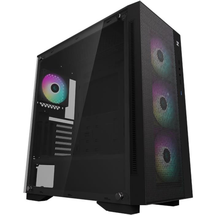 Boitier PC - DEEPCOOL - MATREXX 55 Mesh ADD-RGB 4F (Noir) - Boitier sans alimentation - Moyen tour - Format E-ATX