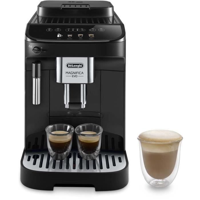 Machine expresso automatique avec broyeur - DELONGHI Magnifica Evo ECAM290.22.B  - 1450W - 3 boissons - 1,8L