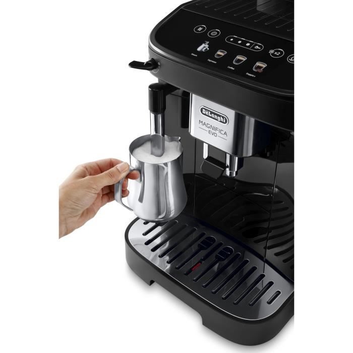 Machine expresso automatique avec broyeur - DELONGHI Magnifica Evo ECAM290.22.B  - 1450W - 3 boissons - 1,8L