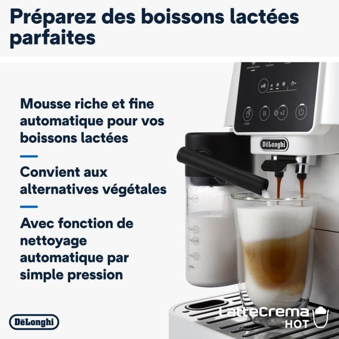 Machine expresso broyeur DELONGHI Magnifica Start ECAM220.61.W - Blanc inox - machine a café a grains