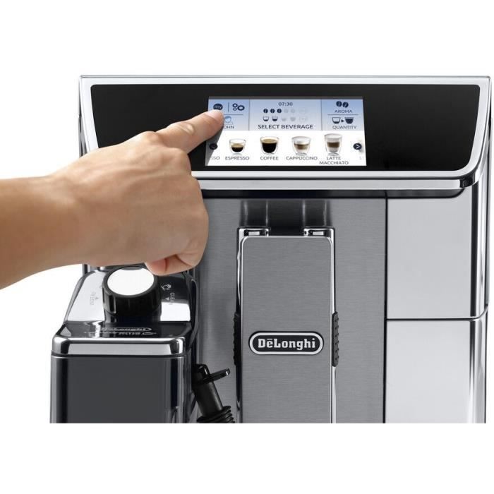 Machine expresso automatique avec broyeur DELONGHI PrimaDonna Elite ECAM 650.75.MS - Inox