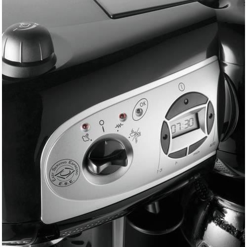 DELONGHI BCO 264.1 - Combiné expresso cafetiere - Noir - Café moulu ou dosettes ESE - Pompe 15 bars - 1750W