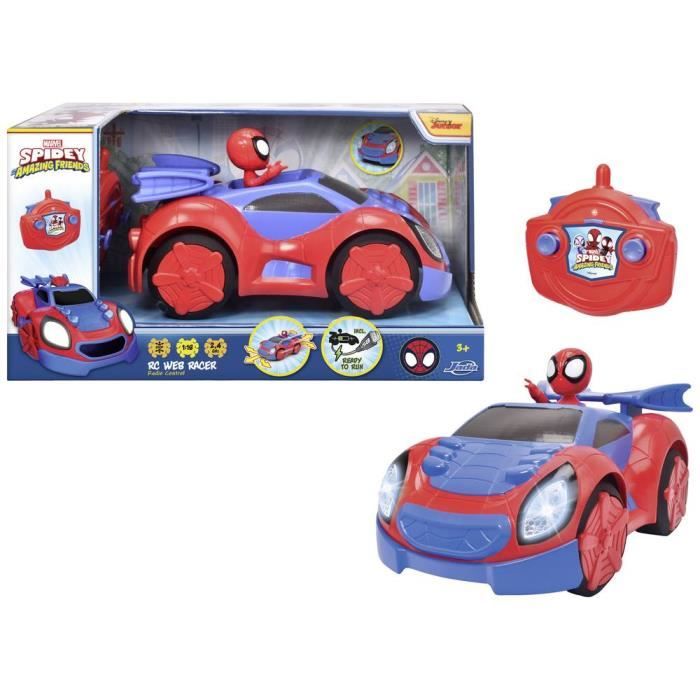 Spidey  - Voiture radiocommandée - 27cm - Fonction turbo - Batterie rechargeable par cable USB