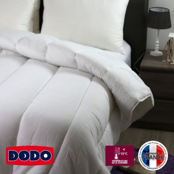 DODO Couette tres chaude 450g/m² SUPER ACTIWARM 240x260 cm blanc