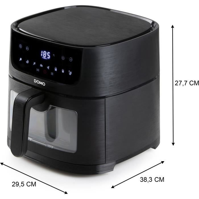 Friteuse a air chaud - DOMO - DO540FR - 6L - Ecran digital - 8 programmes - Deli-Fryer