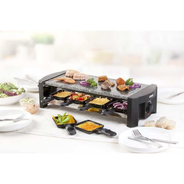 Raclette -  Pierre a cuire DOMO - 8 personnes DO9039G