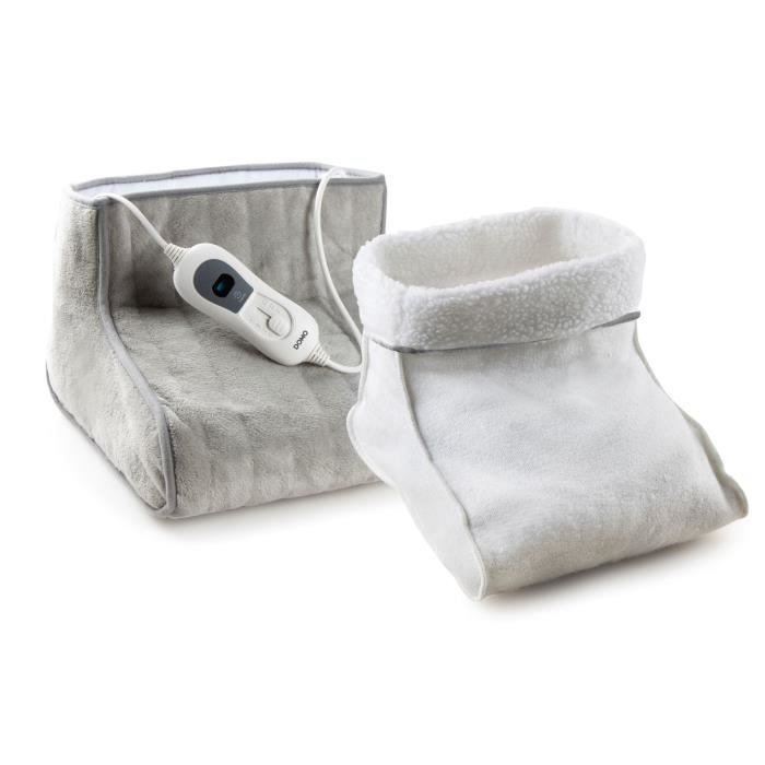 Chauffe-pieds DOMO - Chanceliere - Gris - 3 niveaux de chaleur - Super doux