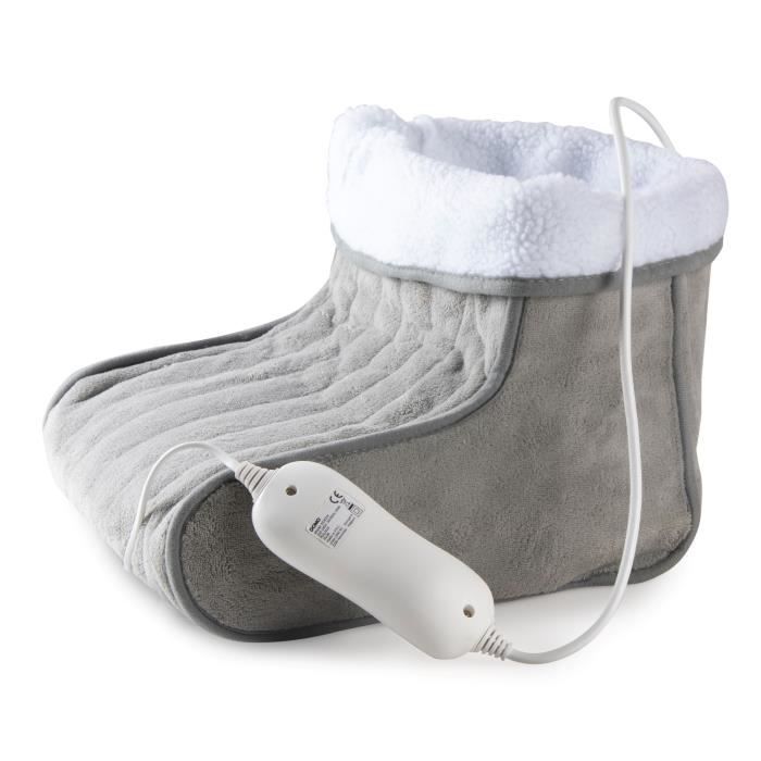 Chauffe-pieds DOMO - Chanceliere - Gris - 3 niveaux de chaleur - Super doux