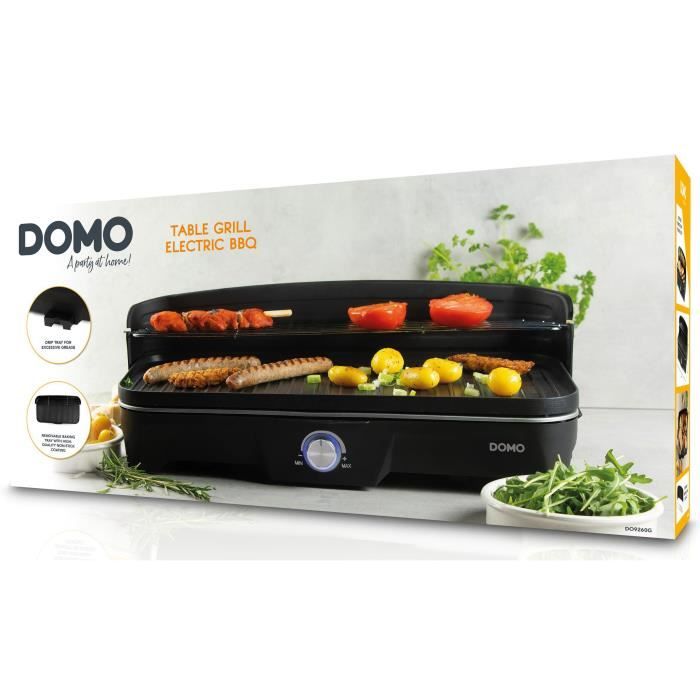 Grill de table - BBQ Electrique - DOMO - DO9260G - 2200W