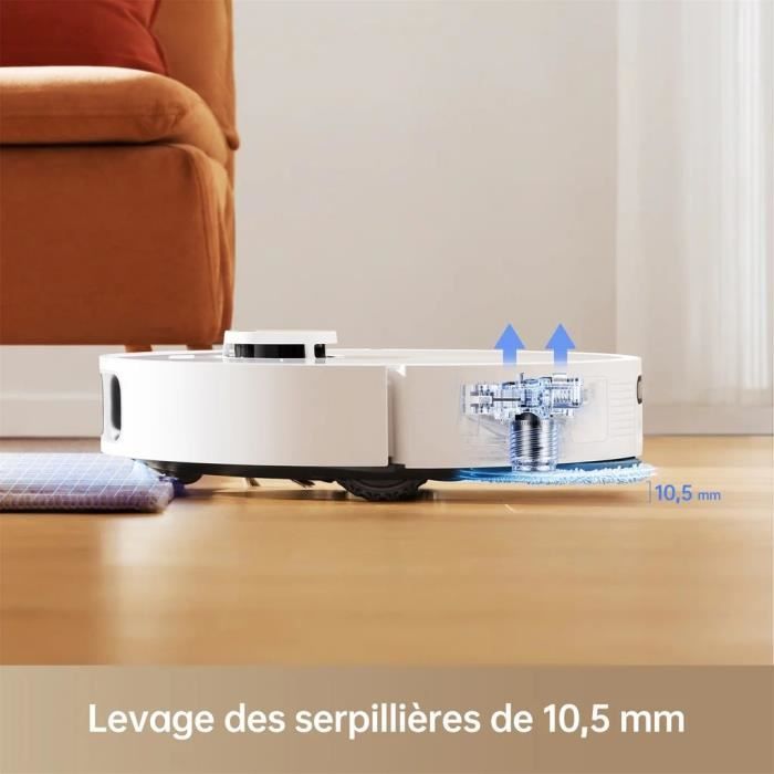 NEW Dreame L10s Pro Ultra Heat - Robot Aspirateur Laveur - Auto-Nettoyage Automatique des serpillieres - Aspiration de 7 000 Pa