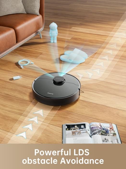 Dreame D10s Pro Robot Aspirateur et Serpillere avec Action IA - Navigation LDS - 5000 Pa - 280 Min D'autonomie