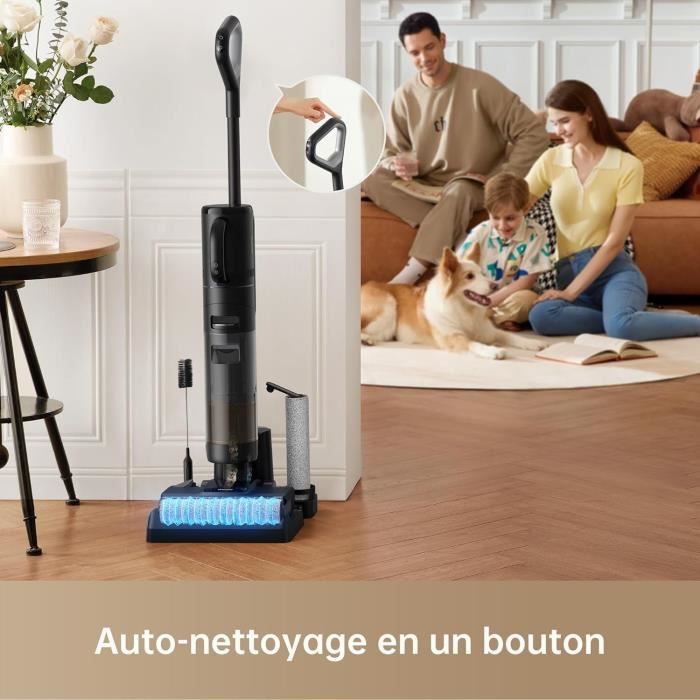 Aspirateur balai Dreame H12 DUAL Nettoyeur eau et poussiere avec des accessoires et séchage a l'air chaud