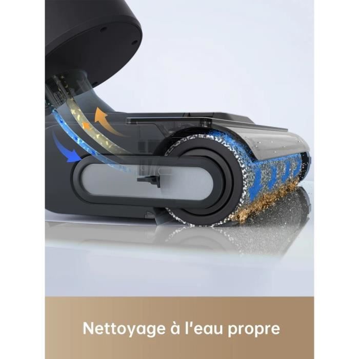 DREAME H11 CORE - Aspirateur Laveur 2 en 1 - Nettoyage de Pointe - Brosse Auto-nettoyante - Ecran LED - Sols durs et Parquets