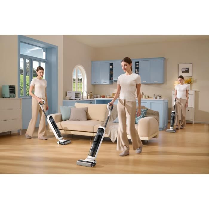 Aspirateur Balai Laveur - DREAME MOVA K20 - 200 W - 30 min - Eau et poussiere - Blanc