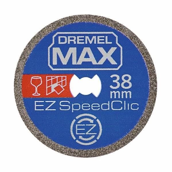 Disque Diamant Haute longévité EZ SpeedClic Dremel Max S545 - ø38mm materiaux durs