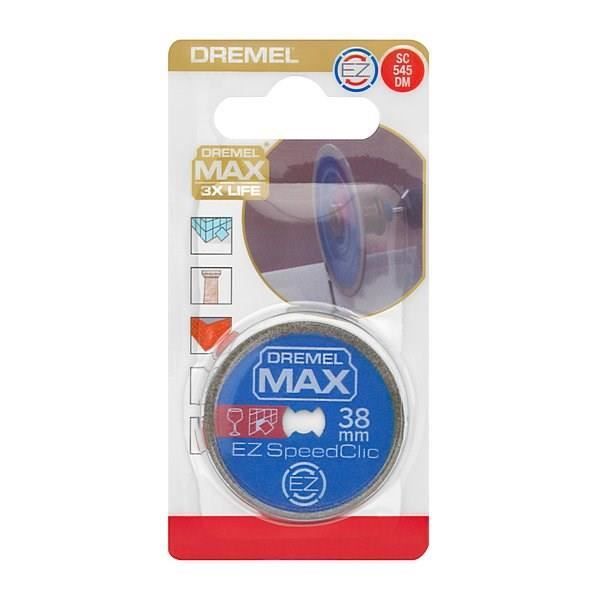 Disque Diamant Haute longévité EZ SpeedClic Dremel Max S545 - ø38mm materiaux durs