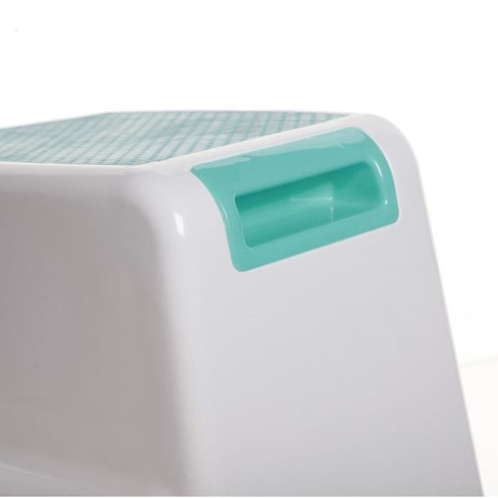 Tabouret marchepied - DREAMBABY - 2 UP - Antidérapant et texturé - Jusqu'a 80 kg pour les petits et les adultes - Aqua