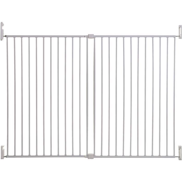 Dreambaby Barriere de sécurité Broadway Gro-Gate Extra-Large et Extra-Grande (pour 76 - 134 cm), blanc