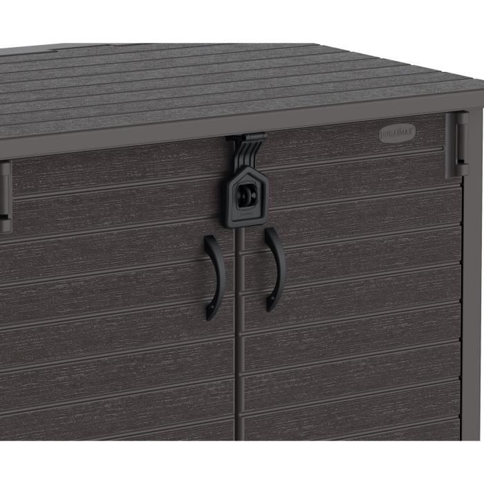 Armoire de rangement Duramax StoreAway pour 2 poubelles - 850L - Marron