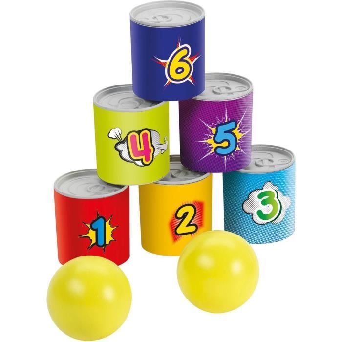 Jeu d'adresse - ECOIFFIER - Pack 3 Sports - Chamboule tout, Jeu de croix, Lance-balles