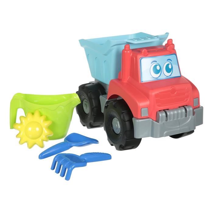 Camion plage garni - ECOIFFIER - 33 cm - Accessoires inclus - Pour enfants a partir de 18 mois