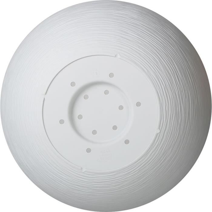 Pot de fleur EDA Plastique Rond Graphit Up Blanc cérusé Ø 40 cm 14,9 L