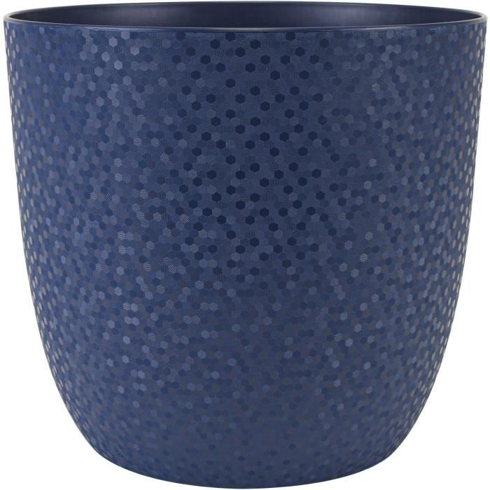 EDA Cache-pot OPALE Ø 29,5 cm - Volume 14,8 L - Bleu profond