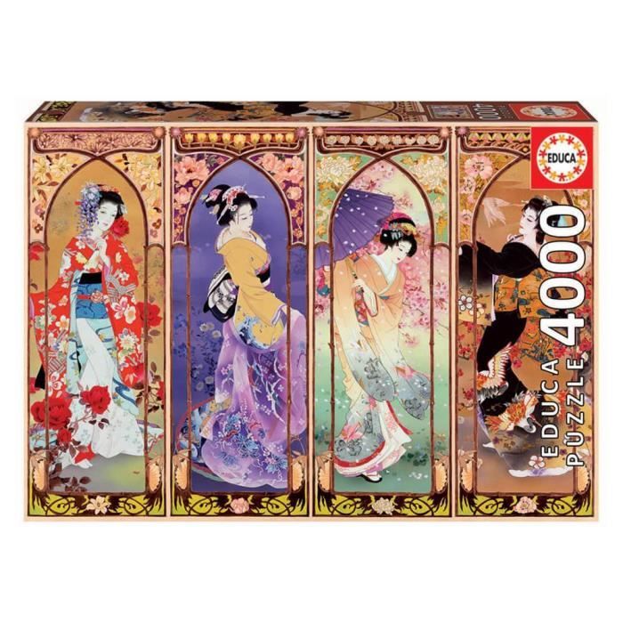 Puzzle 4000 pieces EDUCA - Collage Japonais - Pour enfants et adultes - Dimensions 136 x 96 cm