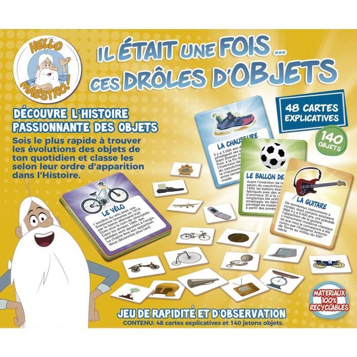 Jeu de rapidité - EDUCA - Il Était Une Fois... Ces Drôles d'Objets - Observation et découverte historique des 6 ans