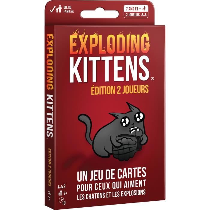 Exploding Kittens 2 Joueurs - Asmodee - Jeu de société